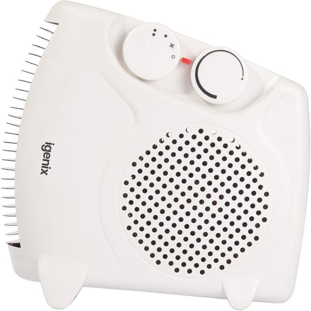 Igenix IG9010 Fan Heater 2Kw/1Kw - White