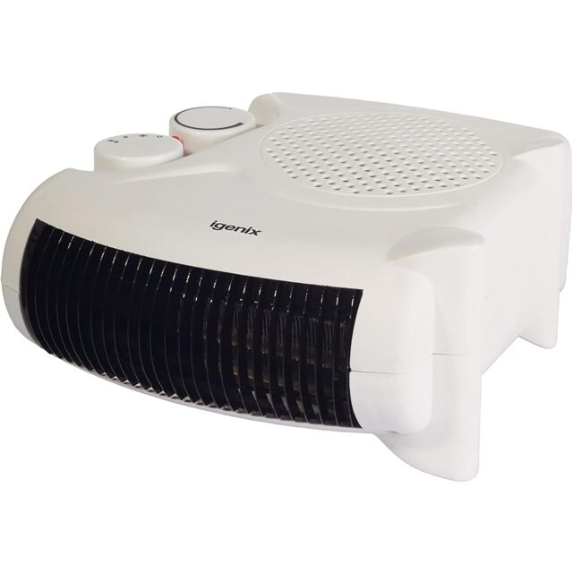 Igenix IG9010 Fan Heater 2Kw/1Kw - White