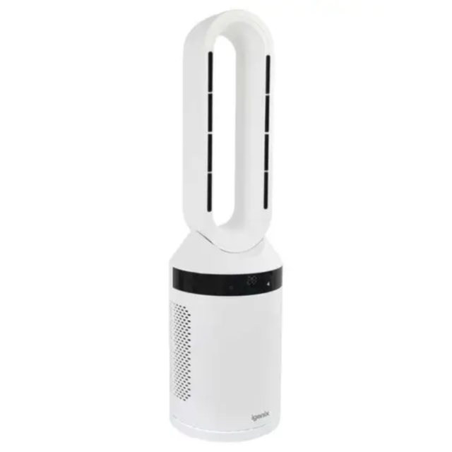 Igenix IGHF07728W Tower Heater 2Kw 2-In-1 Bladeless Ptc Fan Heater White
