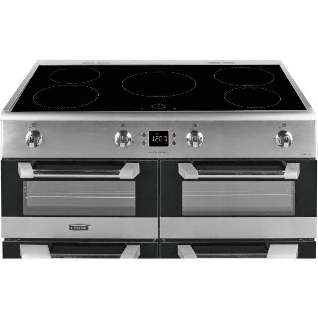 Leisure CS100D510X 100cm Induction Range Cooker with Three Ovens - Stainless Steel