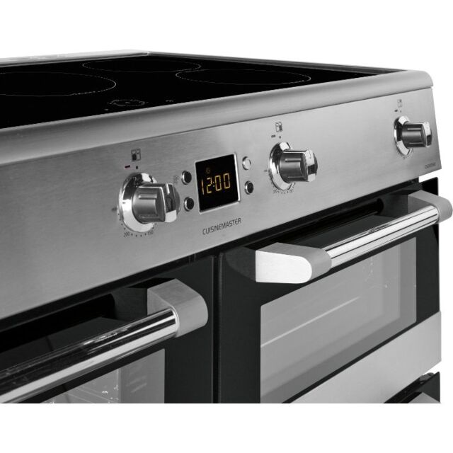 Leisure CS100D510X 100cm Induction Range Cooker with Three Ovens - Stainless Steel