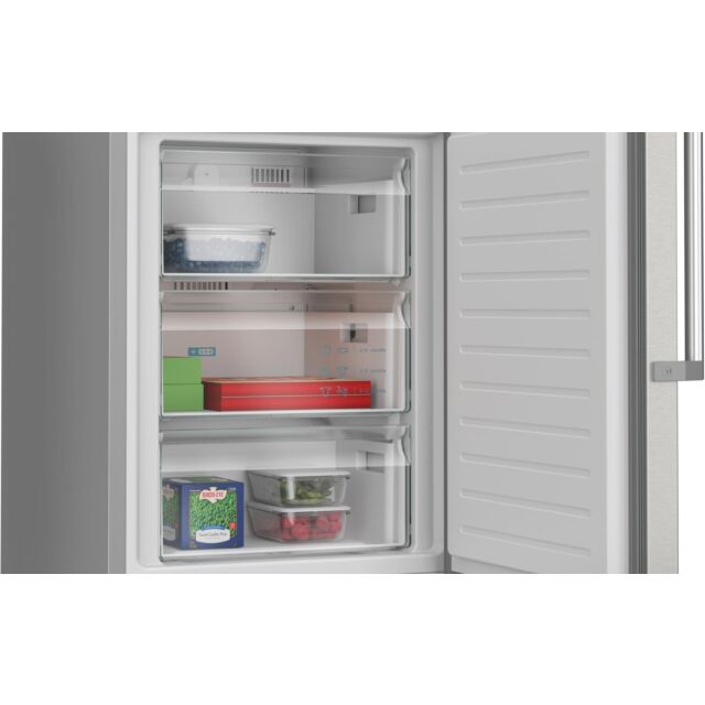 KG39NAIAU, Free-standing fridge-freezer with freezer at bottom