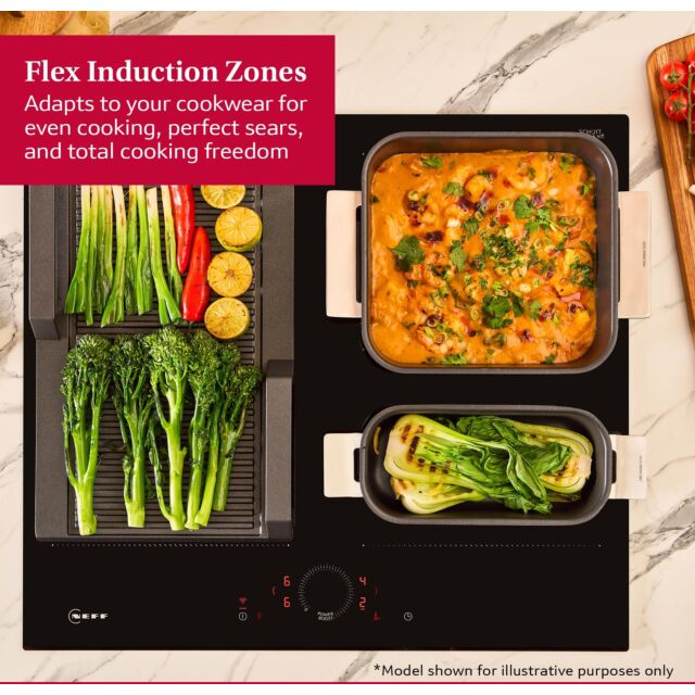 Neff T68FHV4L0 80cm Induction Hob - Black