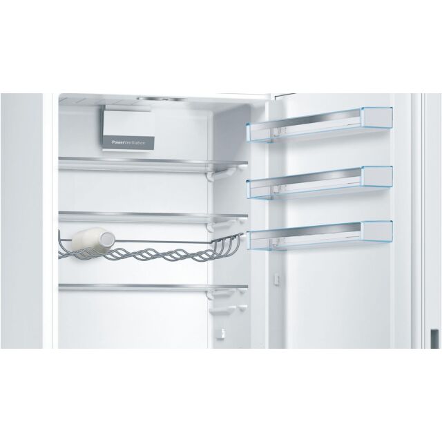 KGE49AWCAG, Free-standing fridge-freezer with freezer at bottom