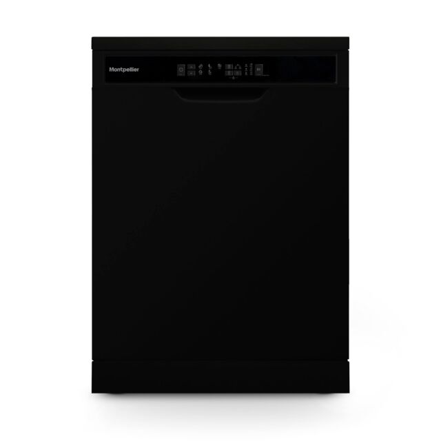 Montpellier MDWD1354K 60cm Freestanding Dishwasher in Black