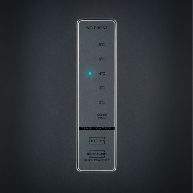 Montpellier MTL362X Tall Fridge with Water Dispenser, 1850x595x618 - Inox Silver