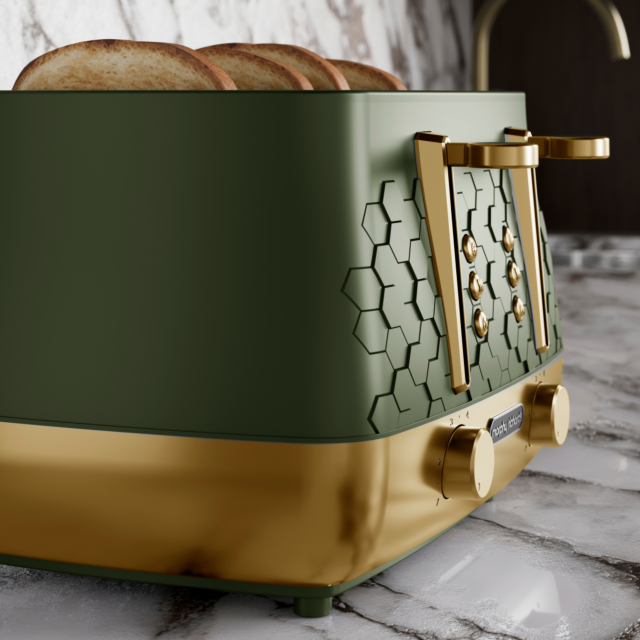 Morphy Richards 243022 Cassini 4-Slice Toaster Olivine - Green