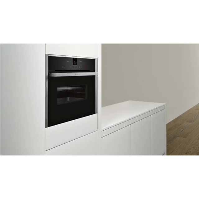 Neff C17MR02N0B Combi Oven + Microwave - N70 Range - Black with Stainless Steel trim
