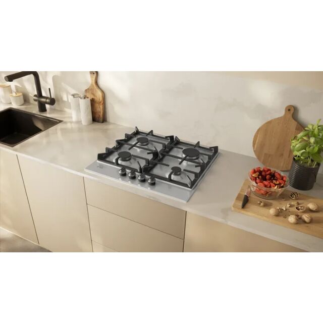 Neff T26CIP8N0 58.2cm Gas Hob - Stainless Steel