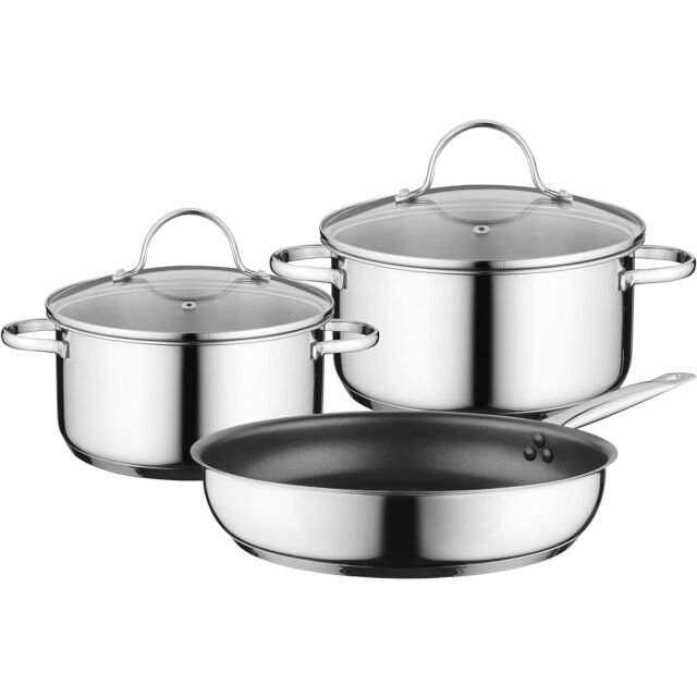 Neff Z943SE0 Berghoff Induction 3-Piece Pan Set - Stainless Steel 