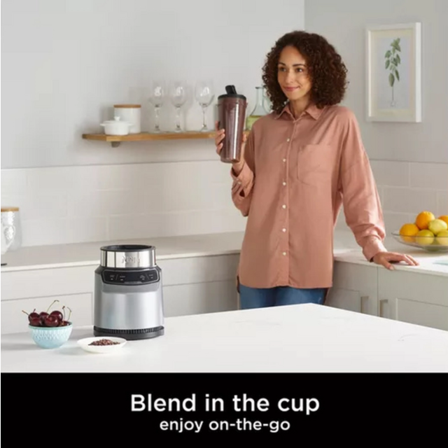 Ninja BN500UK Motorised Compact Blender With Auto-Iq ? Dark Grey
