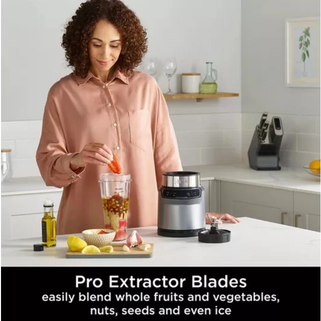 Ninja BN500UK Motorised Compact Blender With Auto-Iq ? Dark Grey