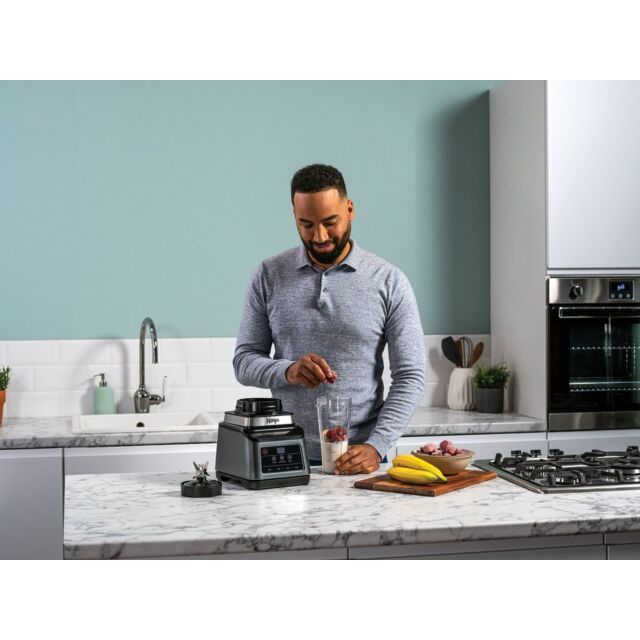 Ninja BN750UK 2-In-1 Blender With Auto-iQ - Black/Silver