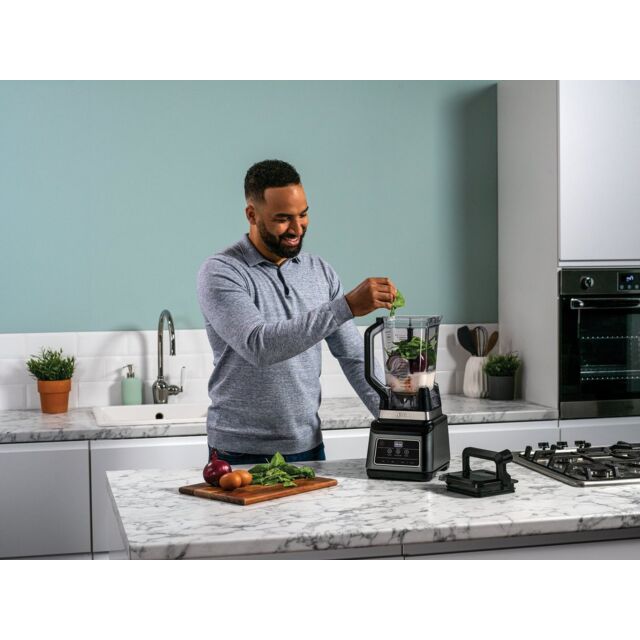 Ninja BN750UK 2-In-1 Blender With Auto-iQ - Black/Silver