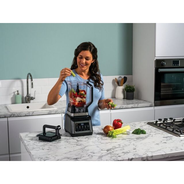 Ninja BN800UK 3-in-1 Blender & Food Processor with Auto IQ - Black/Silver