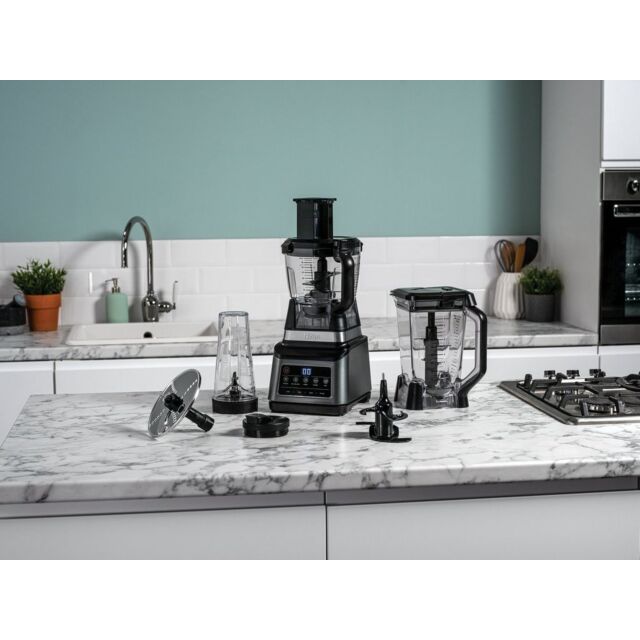 Ninja BN800UK 3-in-1 Blender & Food Processor with Auto IQ - Black/Silver