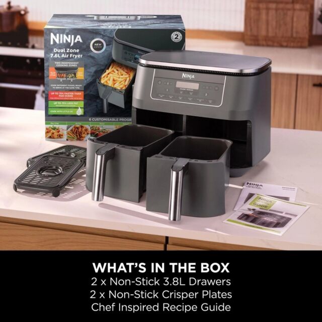 Ninja DZ300UK 7.6 Litre 6-In-1 Dual Zone Air Fryer
