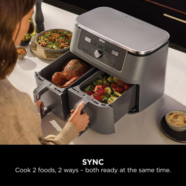 Ninja DZ400UK 9.5 Litre Max 6-In-1 Dual Zone Air Fryer