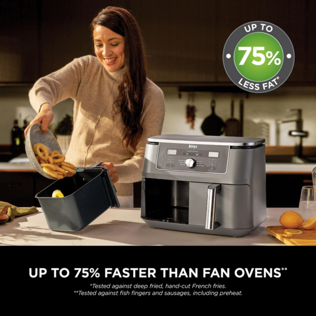 Ninja DZ400UK 9.5 Litre Max 6-In-1 Dual Zone Air Fryer