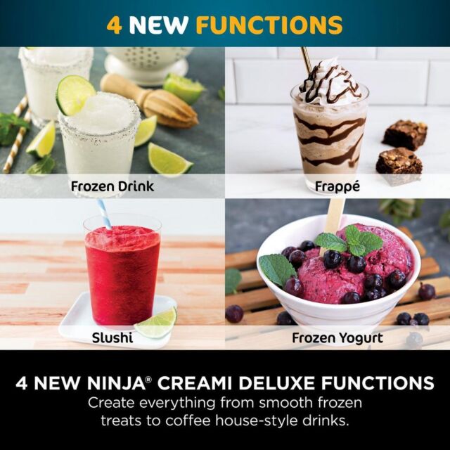 Ninja NC501UK Creami Deluxe 10-In-1 Ice Cream + Frozen Drinks Maker