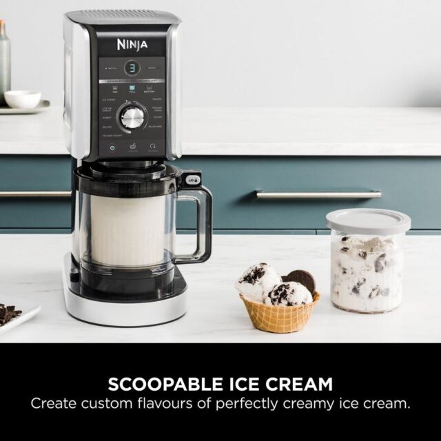 Ninja NC501UK Creami Deluxe 10-In-1 Ice Cream + Frozen Drinks Maker
