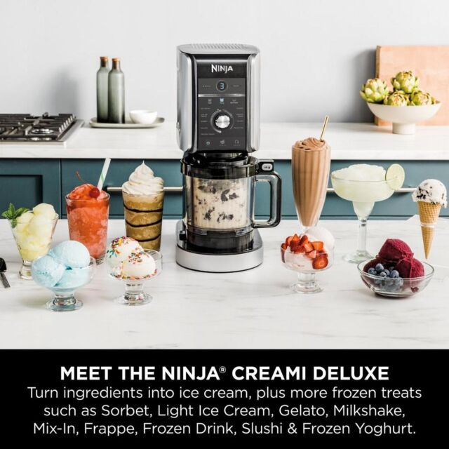 Ninja NC501UK Creami Deluxe 10-In-1 Ice Cream + Frozen Drinks Maker