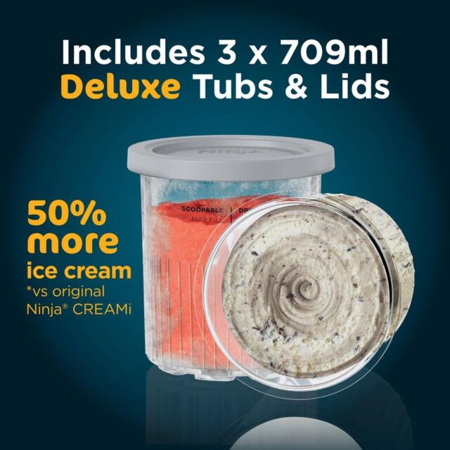 Ninja NC501UK Creami Deluxe 10-In-1 Ice Cream + Frozen Drinks Maker