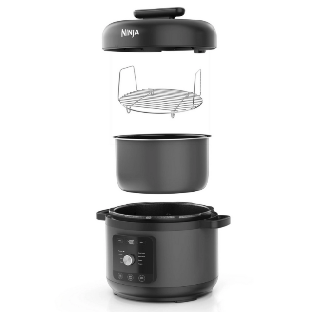 Ninja PC201UK HyperHeat 9-in-1 Pressure + Rice Cooker - Grey/Black