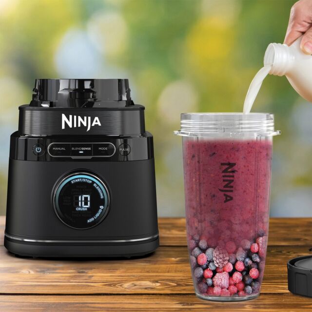 Ninja TB301UK Detect Duo Power Blender Pro & Single Serve - Black