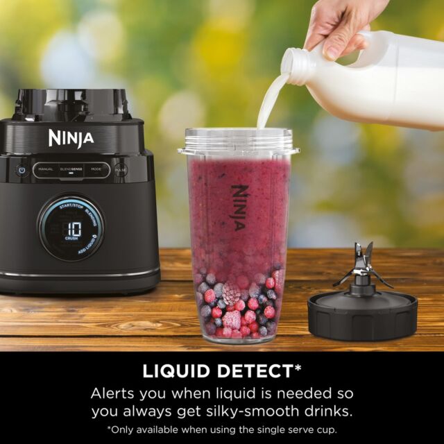 Ninja TB301UK Detect Duo Power Blender Pro & Single Serve - Black
