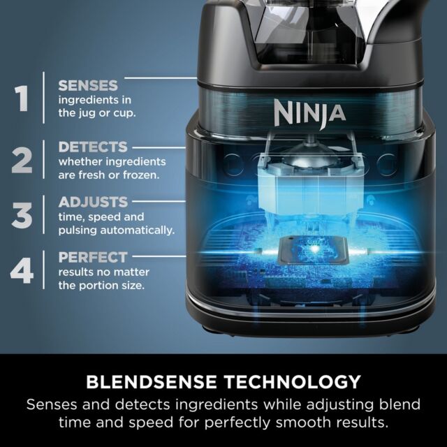 Ninja TB301UK Detect Duo Power Blender Pro & Single Serve - Black