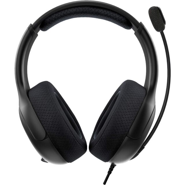 PDP LVL50 Stereo Wired Headset With Mic for PS5, PS4 and PC - black