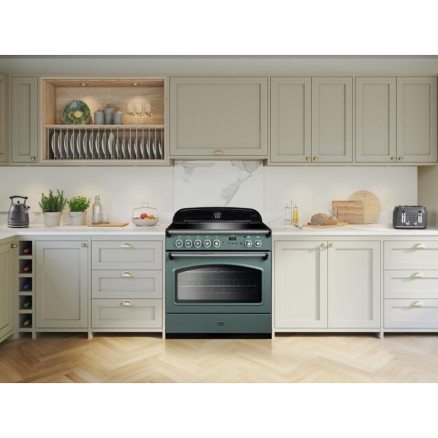 Rangemaster Aga CLAS90FXEIMG/C Range Cooker Mineral Green 90cm Induction