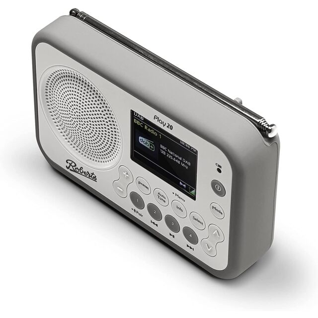 Roberts Radio PLAY20 Radio And Bluetooth Player - White
