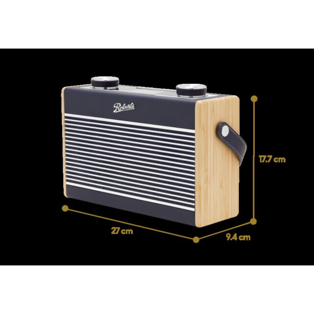 Roberts Radio Rambler Max DAB/DAB+/FM RDS/Internet Smart Radio with Bluetooth - Navy Blue