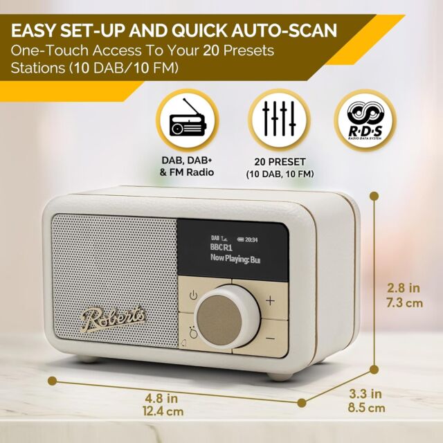 Roberts Radio Revival Petite 2 - Cream