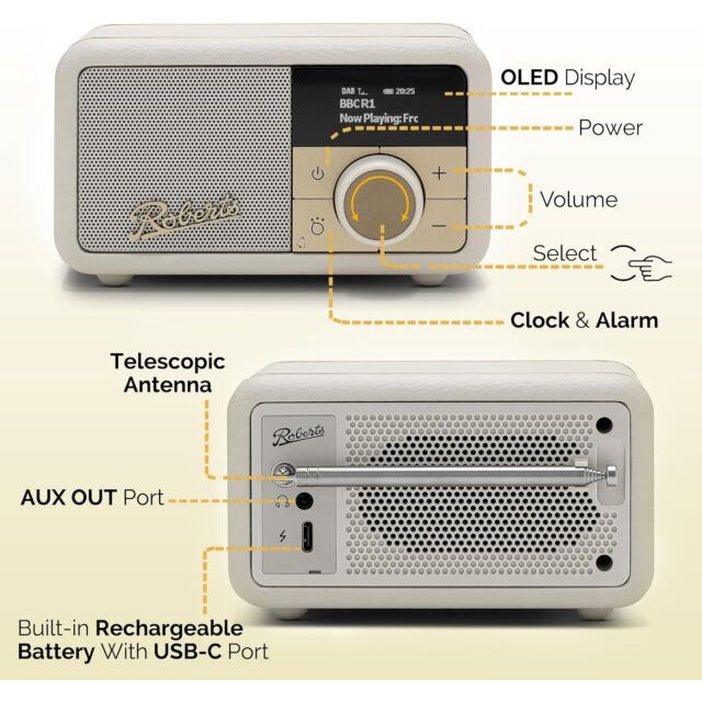 Roberts Radio Revival Petite 2 - Cream