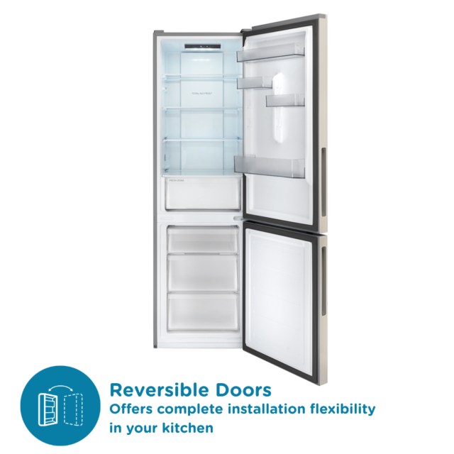 Sensis RFCMF0154ES Fridge Freezer - 182Cm X 54Cm - No Frost - Silver