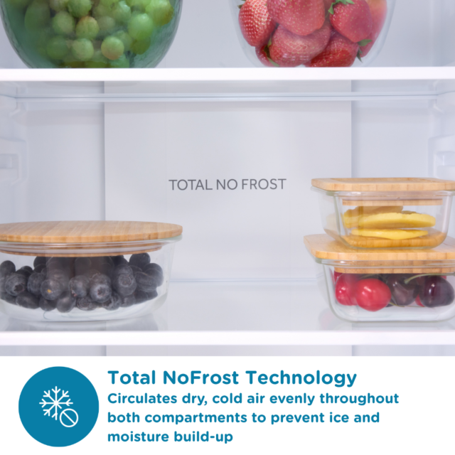 Sensis RFCMF0154ES Fridge Freezer - 182Cm X 54Cm - No Frost - Silver