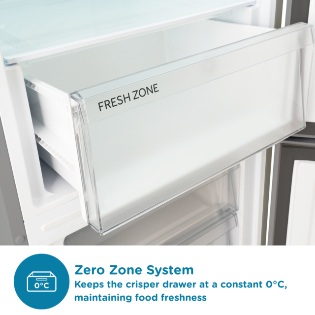 Sensis RFCMF0154ES Fridge Freezer - 182Cm X 54Cm - No Frost - Silver