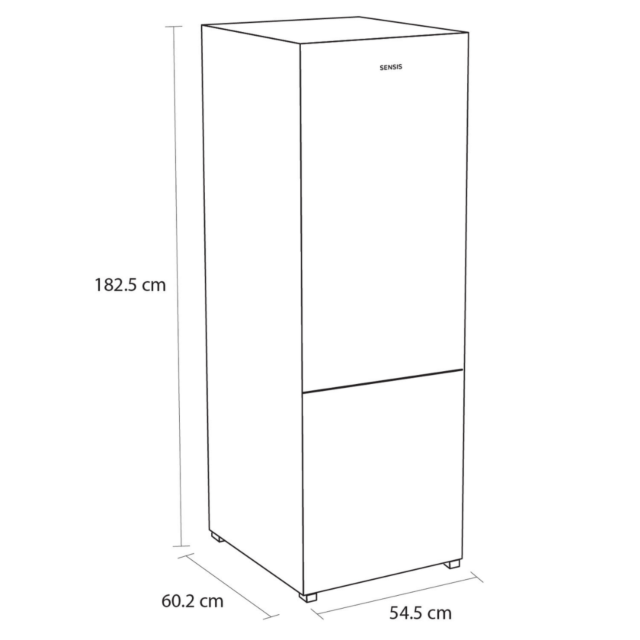 Sensis RFCMF0154ES Fridge Freezer - 182Cm X 54Cm - No Frost - Silver