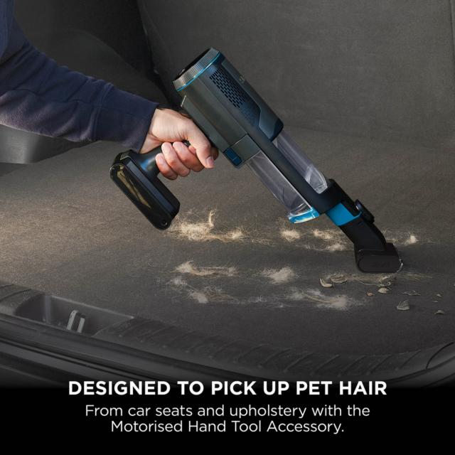 Shark BH102UK PowerBoost Pet Handheld Vacuum - Charcoal Blue