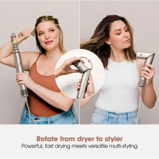 Shark HD426SLUK Flexstyle Air Styler & Hair Dryer For Straight & Wavy Hair - 3 Attachments - Stone