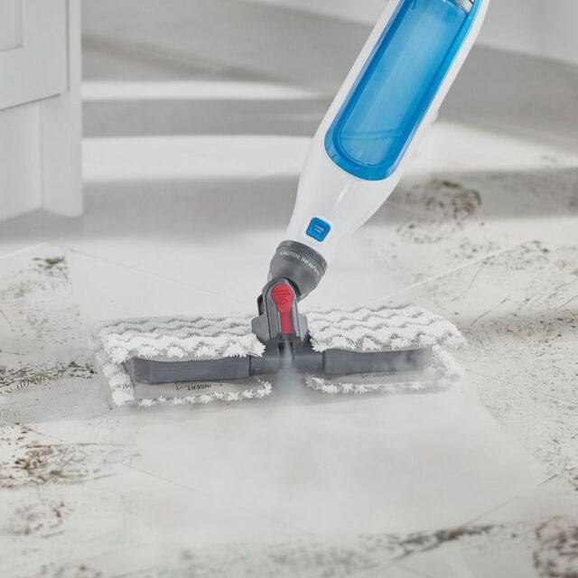 Shark S6001UK Klik n' Flip Steam Mop - White/Blue
