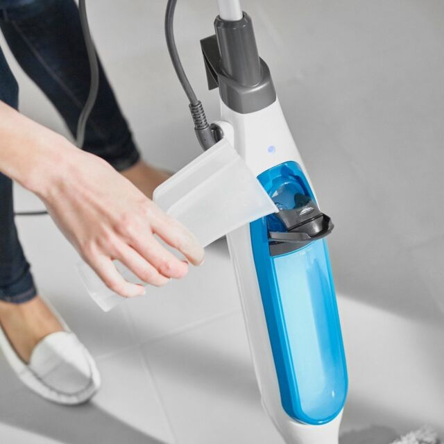 Shark S6001UK Klik n' Flip Steam Mop - White/Blue