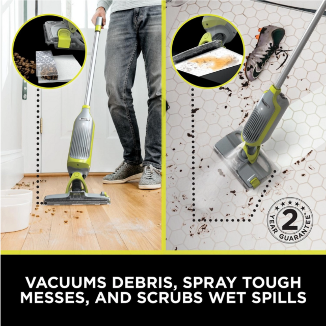 Shark VM200UK Shark Vacmop Cordless 2-In-1 Vacuum Mop With Targeted Spray - 9 Min 30 Sec Run Time -