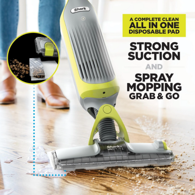 Shark VM200UK Shark Vacmop Cordless 2-In-1 Vacuum Mop With Targeted Spray - 9 Min 30 Sec Run Time -