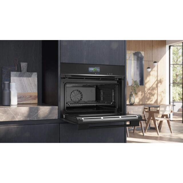 Siemens CS736G1B1 65cm Built-in compact oven with steam function - Black