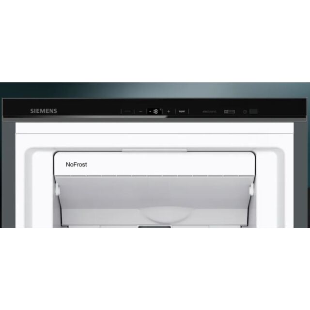 Siemens GS36NAXEP Tall Freezer 186x60cm - Black Steel