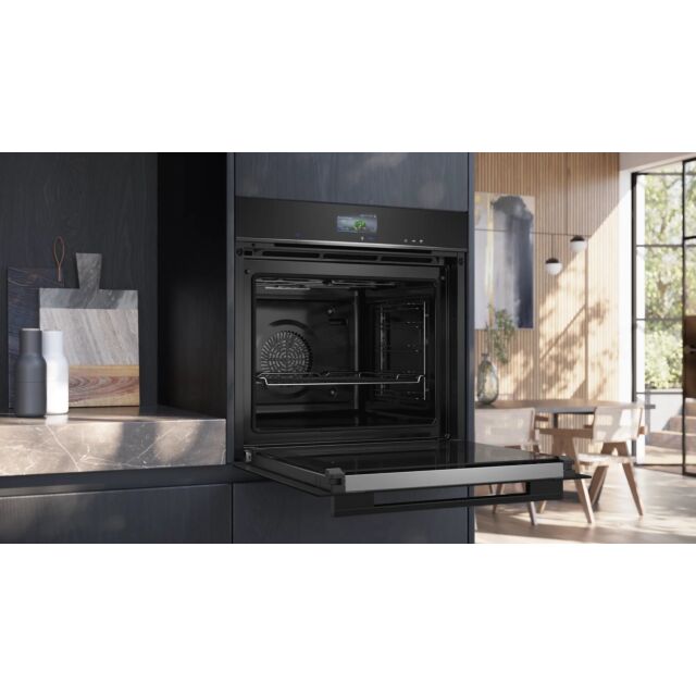 Siemens HR776G1B1B 59.4 cm Built In Electric Single Oven - Black